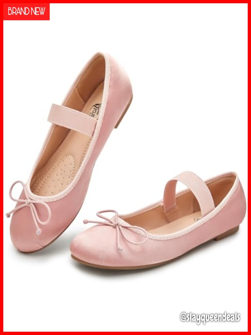 Silk Satin Ballet Flats Round Toe Mary Jane Bow Comfortable Dress Shoes